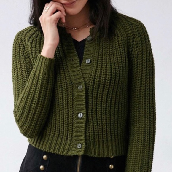 Unif x UO cropped knit cardigan - Picture 3 of 4